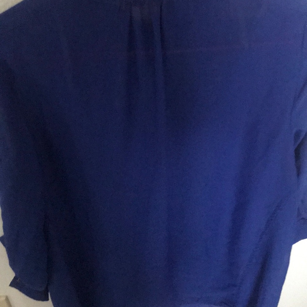 Blue button up blouse - Picture 3 of 4